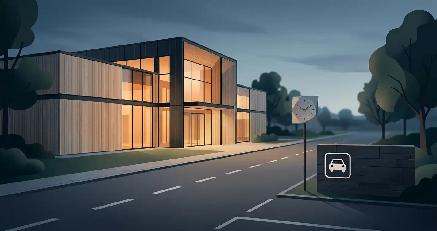 Rute, parkering og aftenankomst til et fysisk casino i Vejle